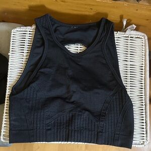 Fabletics Black Athletic Sports Bra Top